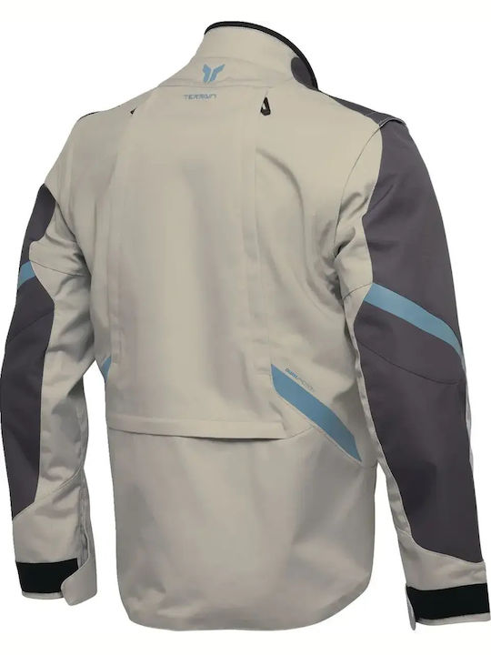 Thor Dual Sport Terrain Мъжко Мотоциклетно яке Off-White/Black