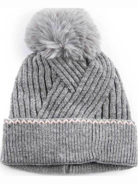 Frauen Set mit Beanie Gestrickt in Rosa Farbe