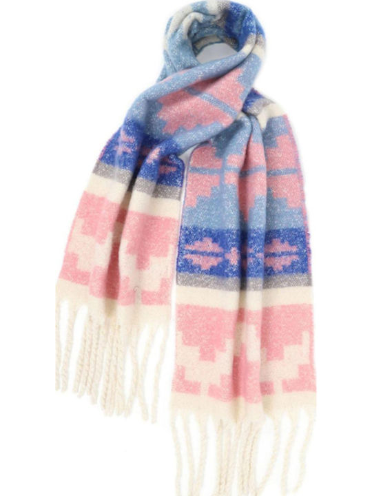 Frauen Set mit Beanie Gestrickt in Rosa Farbe