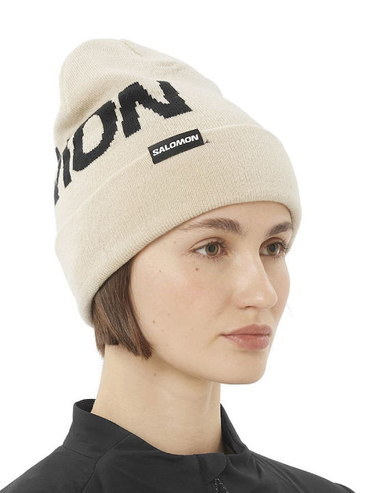 Beanie Γυναικείος Σκούφος Πλεκτός σε Μπεζ χρώμα