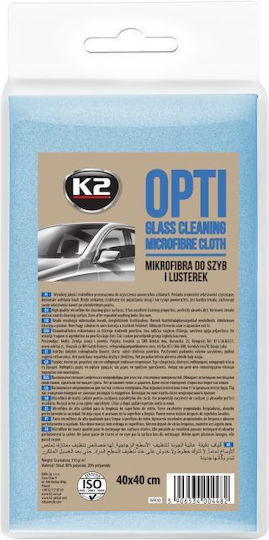 K2 Lavetă Microfibră de curățenie pentru Windows Auto 310gsm Albastru 40x40cm