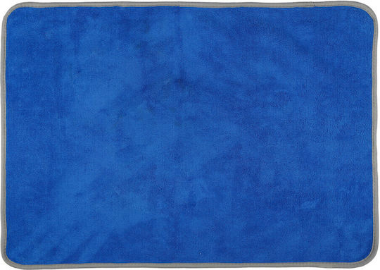 Premium Qualität Doppeltes Mikrofaser-Auto-Tuch 50x70 Cm Grau Blau