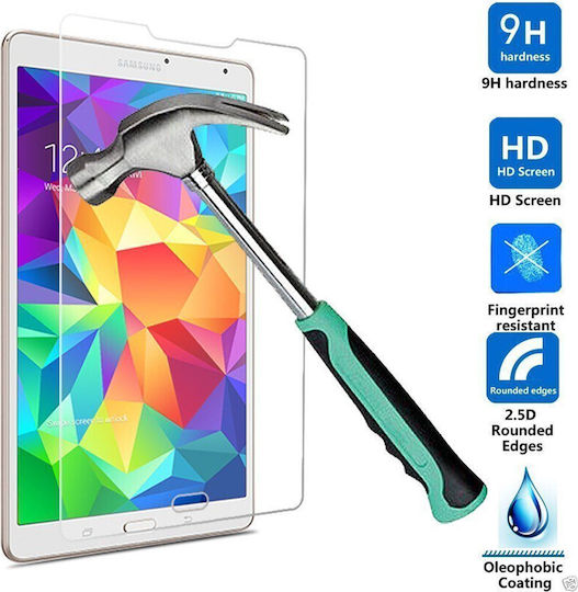 10D 0.3mm Vollflächig gehärtetes Glas (Galaxy Tab E 9.6) Schwarz