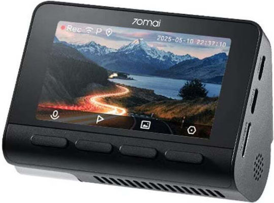 70mai A800se Car Video Camera 4K 3" IPS Screen WiFi Sony Starvis 2 140° Recording Angle App Control GPS HDR Black