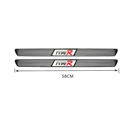 Auto Gs Car Interior Decorative Door Sills Universal 2pcs