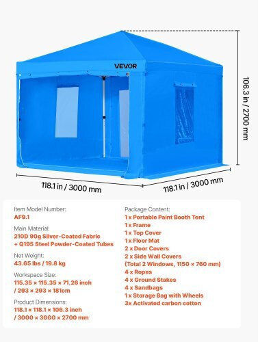Vevor Vehicle Paint Booth