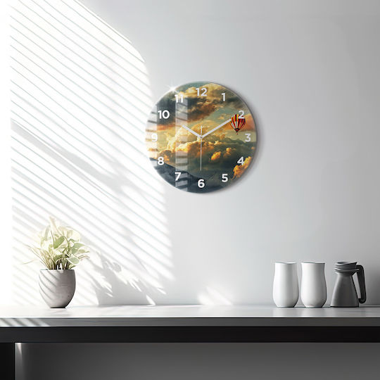 Tulup Kinder Wanduhr Glas