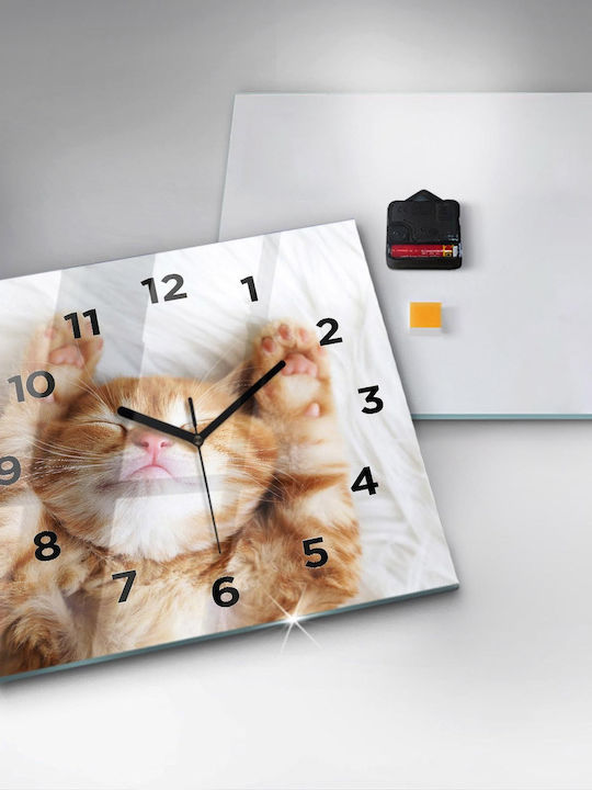 Tulup Детски стенен часовник Стъкло 30x30см