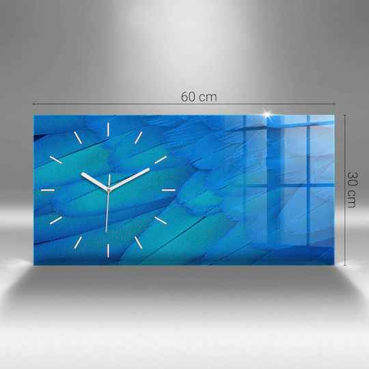 Tulup Детски стенен часовник Детска вселена Стъкло 60x30 см