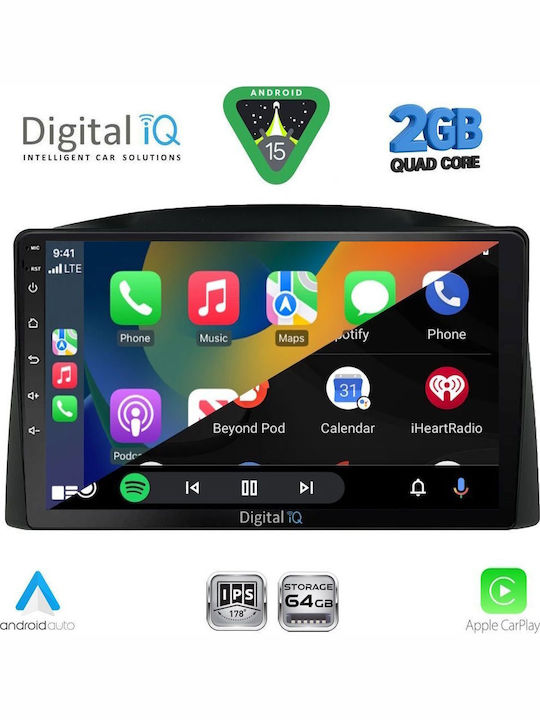 Digital IQ Car Audio System for Jeep Grand Cherokee 2005-2007 (Bluetooth/USB/WiFi/GPS/Apple-Carplay/Android-Auto) with Touch Screen 10"