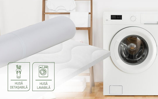 Green Future Topper Mellody Dublu Spumă cu Husă Detașabilă 140x190x5buc