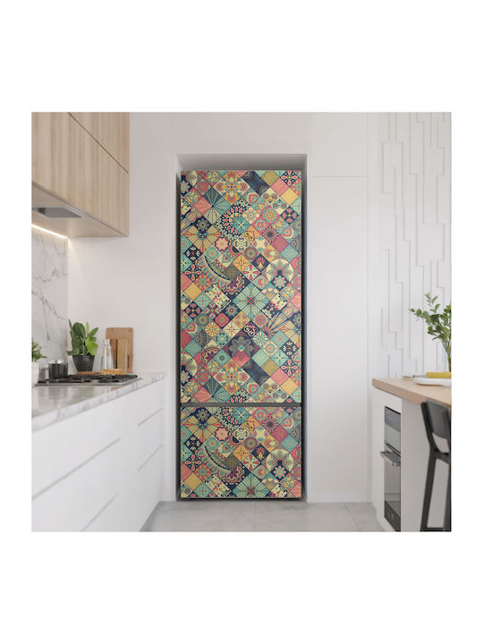 Magnetisches Kühlschrank- und Gefrierschrank-Wandsticker mit Geometrischen Mustern 70x190 cm