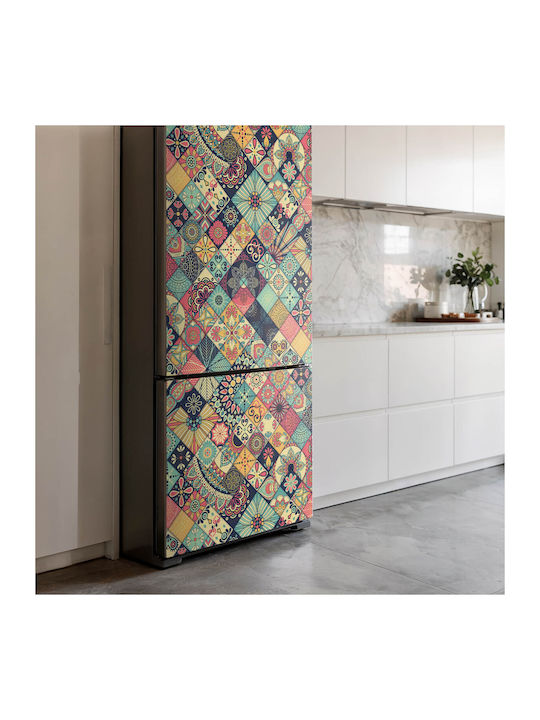 Magnetisches Kühlschrank- und Gefrierschrank-Wandsticker mit Geometrischen Mustern 70x190 cm
