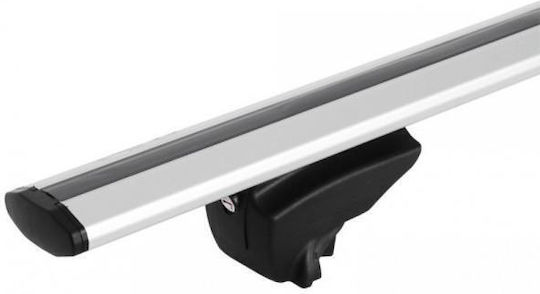 Menabo Car Roof Bars Aluminum Lince XL 135cm for Peugeot 308 5D 2021 for Cars with Factory Roof Bars Set with Roof Rack Legs Silver