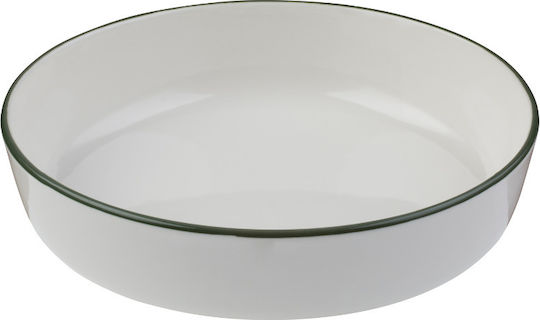 Fine Teller Suppe aus Porzellan Grün mit Durchmesser 21cm 6Stück