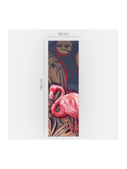 Decorativă Husă Magnetică Pentru Frigider Flamingo Stil Tropical 60x190 Cm