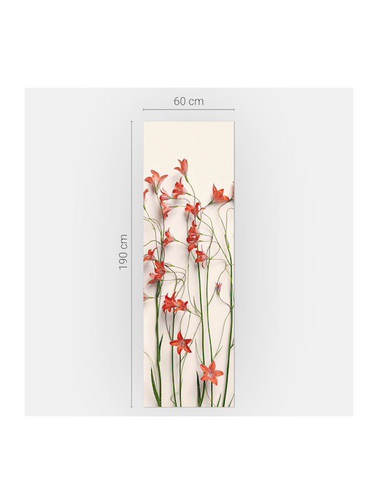 Magnetică Husă Pentru Frigider Flori Delicate Dispunere Verticală 60x190 Cm