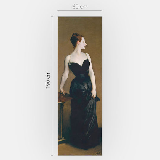 Decorative Magnetic Refrigerator Cover Design Elegant Figure Dress 60x190 Cm