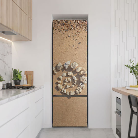 Protecție Magnetică pentru Frigider Design Spirală Naturală cu Pietre 60x190 Cm Protecție Magnetică pentru Frigider Design Spirală Naturală cu Pietre 60x190 Cm