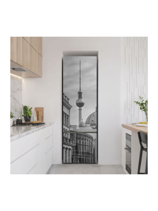 Magnetică Husă Pentru Frigider Decorativă Turnul Televiziunii În Oraș 60x190 Cm Magnetică Husă Pentru Frigider Decorativă Turnul Televiziunii În Oraș 60x190 Cm