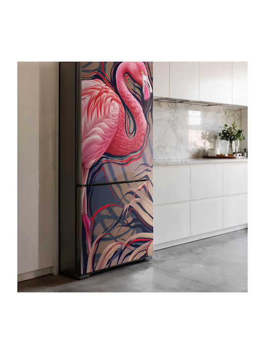 Magnetisches Wandsticker & Wandgemälde Kühlschrank 70x190 Cm Flamingo Tropisches Stil