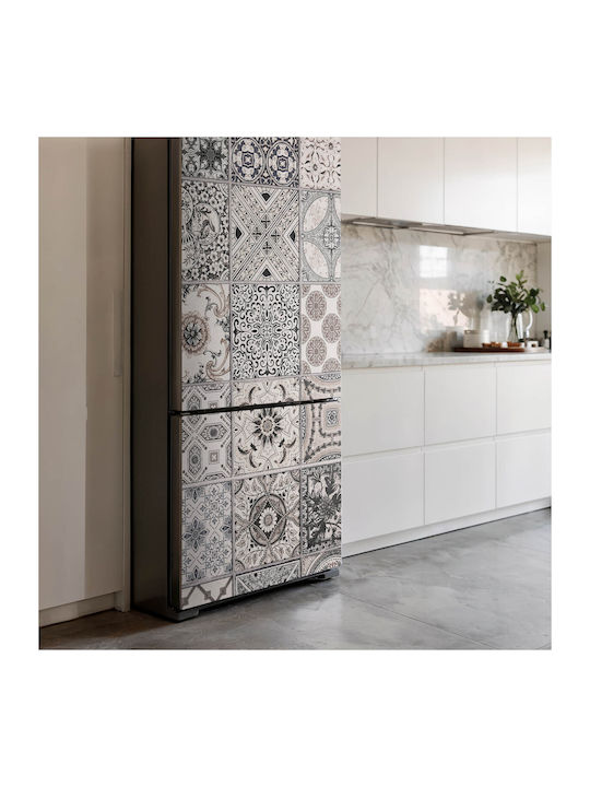 Magnetisches Kühlschrankabdeckung Design Mosaikmuster Fliesen 70x190 cm