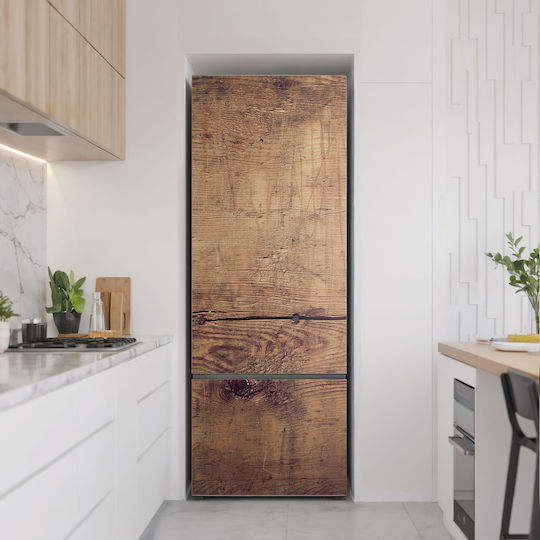 Magnetic Refrigerator Freezer Cover The Texture of Wooden Board 70x190 Cm