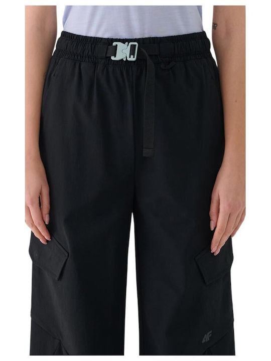 Damen Stoff Hose Schwarz