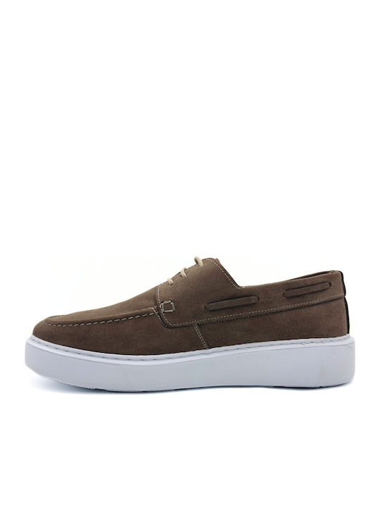 Ανδρικά Boat Shoes σε Καφέ Χρώμα