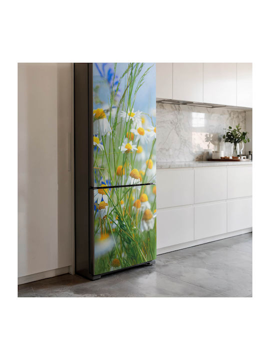 Decorativă Husă Magnetică Pentru Frigider Fluture Fundal De Pajiște 60x250 Cm