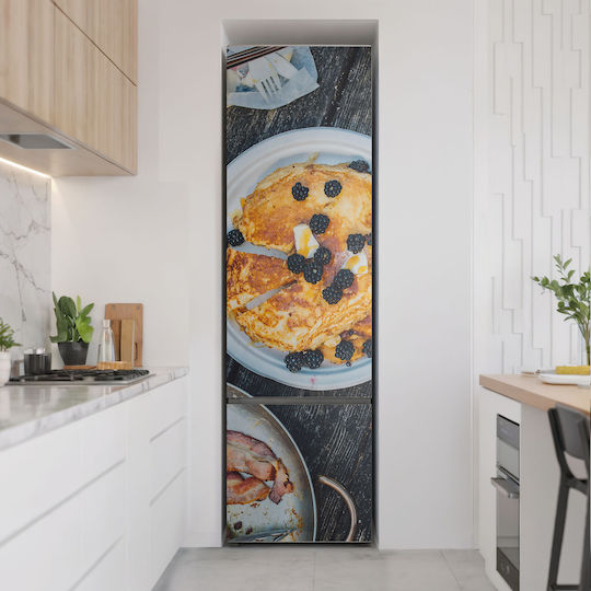 Магнитно Покривало За Хладилник Кухня Вкусни Палачинки Плодове 60x250 См