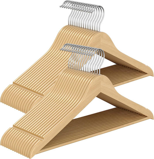 Songmics Kleiderbügel Beige CRW030K01 30Stück