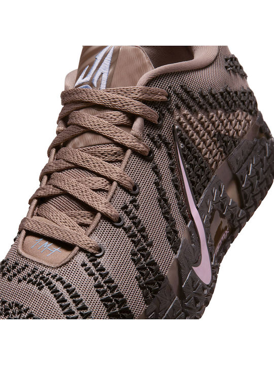 Nike Ja 3 Low Basketball Shoes Mink Brown / Pink Foam / Black