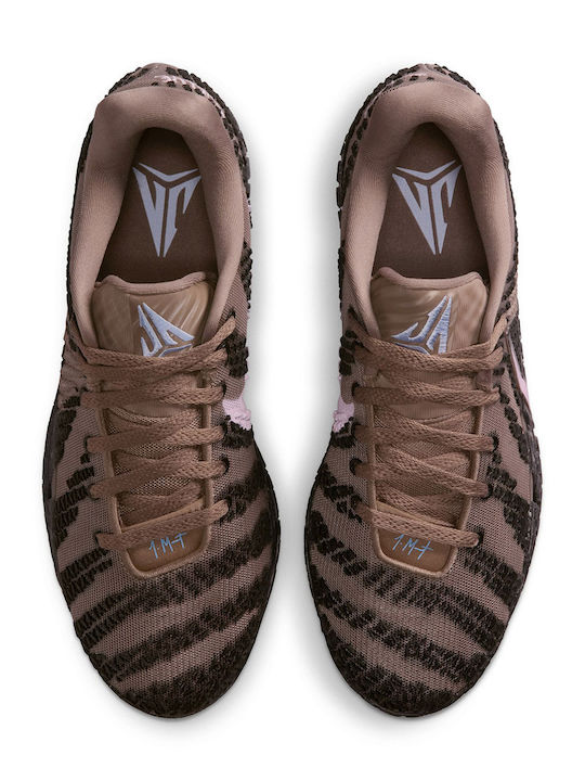 Nike Ja 3 Low Basketball Shoes Mink Brown / Pink Foam / Black