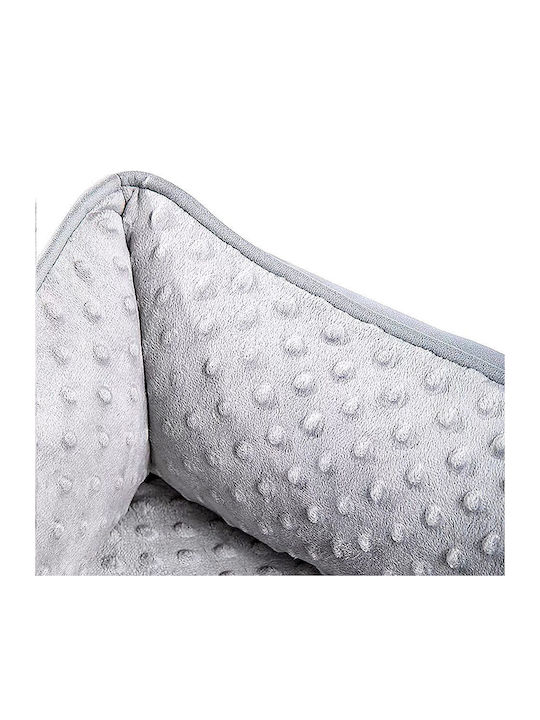 Heated Dog & Cat Bed 5v Kourk – L55xW40xH25cm – Memory Foam – 3 Heat Levels – Removable Washable Cushions – Gray