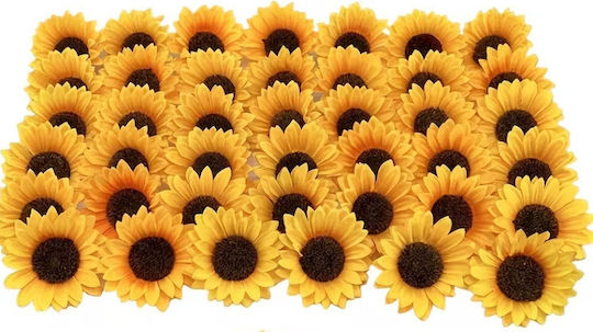 10 Pieces Plastic Sunflowers 8cm