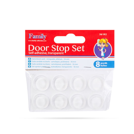 Family Tamponi De Ușă Rotunzi Cu Autocolant și Diametru 18mm 8 Bucăți 56192