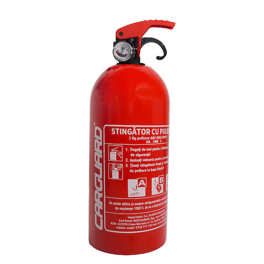 1kg Trockenpulver Auto-Feuerlöscher Druckmesser Modell A B C