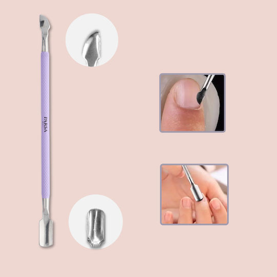 Parsa Cuticle Pusher Nail Care Tool Purple