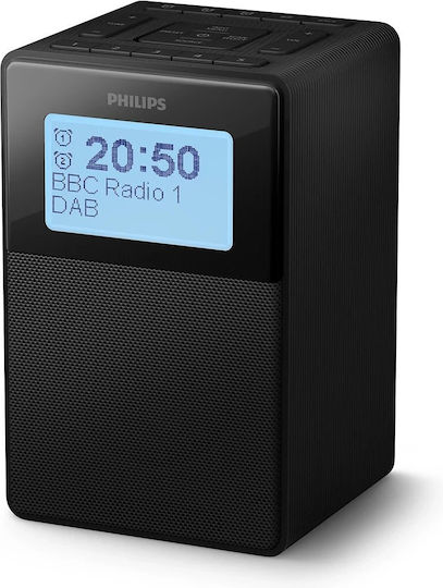 Philips Επιτραπέζιο Ψηφιακό Ρολόι με Ξυπνητήρι & Ραδιόφωνο Μαύρο TAR5100/10