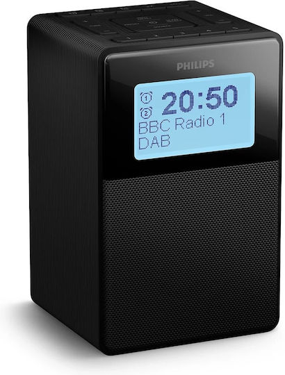 Philips Ceas De Masă Digital LCD Cu Ceas Deșteptător Și Radio Negru TAR5100/10