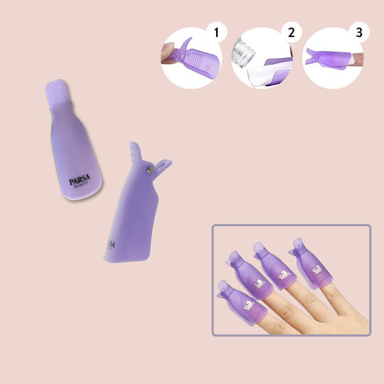 Parsa Nagelzubehör Clips Entferner Gel & Semi-permanent 10Stück