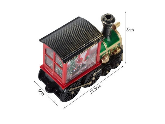 Crăciun Glob de Zăpadă Iluminată cu Moș Crăciun Baterie 8x5x13.5cm 1buc