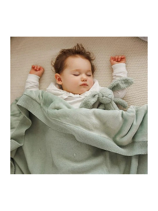 Babyono Blanket Nursery Swaddling Blankets Cotton Green 75x100cm