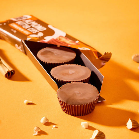 Μπισκότα Naughty Nuts Cups Κανέλας Vegan 39gr