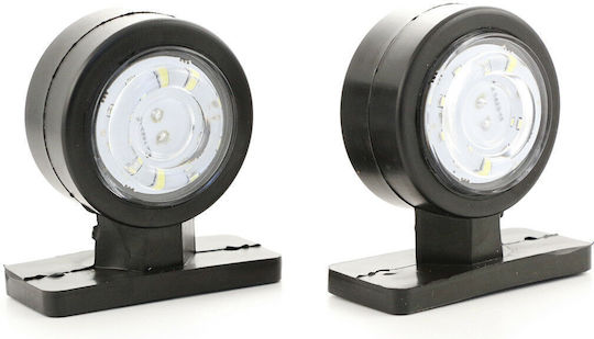 Side Marker Light Volume 20 Smd Led White-Red 24v Omega Type 1 Piece