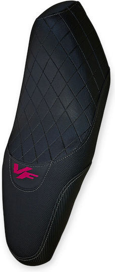 Vf185 Gen2 Sym Anti-slip Quilted Baklavadoto Seat Cover Gray Seams Fuchsia Logo