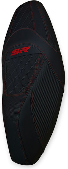 Sr 200 Gt 2023 Aprilia Anti-Slip Quilted Baklavadoto Seat Cover Red Stitches Logo