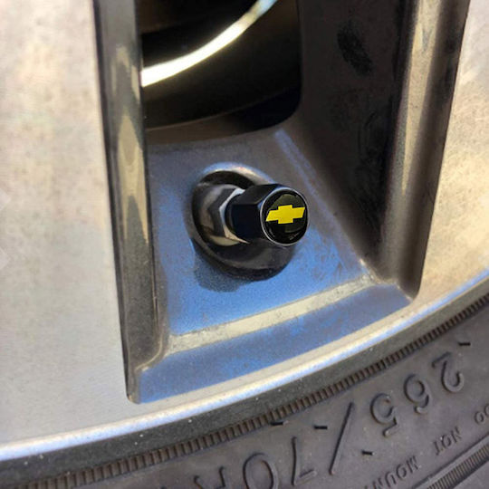Καπάκια Βαλβίδων Αυτοκινήτου Μπρελόκ Chevrolet 5 Τεμάχια