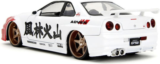 Set Figurină Metalică 6cm Nissan Skyline Gtr Mașină Scară 1:24